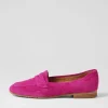 Women TOP END Melinato Fuchsia Suede Loafers