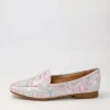 Women TOP END Melinato Pastel Print Leather Loafers