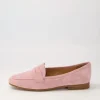 Women TOP END Melinato Pink Suede Loafers