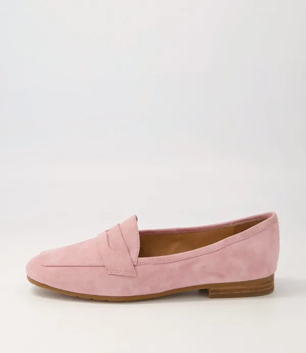 Women TOP END Melinato Pink Suede Loafers