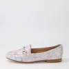 Women TOP END Mena Pastel Print Leather Loafers