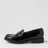 Women DJANGO & JULIETTE Messina Black Patent Leather Loafers