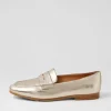 Women TOP END Milica Platino Leather Loafers