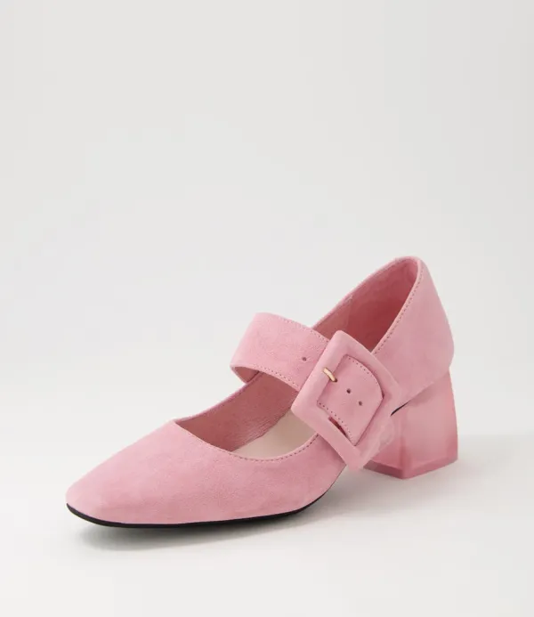 Women DJANGO & JULIETTE Milsom Pink Suede Heels
