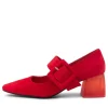 Women DJANGO & JULIETTE Milsom Red Suede Heels