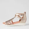 Women DJANGO & JULIETTE Minos Platino White Leather Sandals