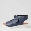 Women DJANGO & JULIETTE Moneka Navy White Leather Sandals