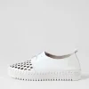 Women DJANGO & JULIETTE Mosi White Leather Sneakers
