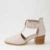 Women DJANGO & JULIETTE Murvin Pale Pink Leather Heels