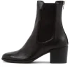 Women DJANGO & JULIETTE Mycah Black Leather Chelsea Boots Bh
