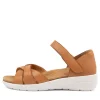 Women ZIERA Nacola Xw Tan Leather Sandals