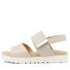 Women ZIERA Nakta Xw Nude Leather Sandals