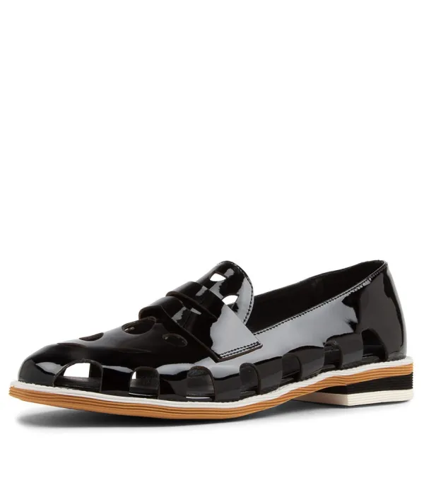 Women DJANGO & JULIETTE Nalwa Black Patent Leather Loafers