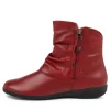 Women JOSEF SEIBEL Naly 24 Carmin Leather Ankle Boots