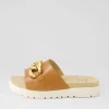 Women ZIERA Narry Xw Tan Leather Slides