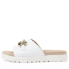 Women ZIERA Narry Xw White Leather Slides