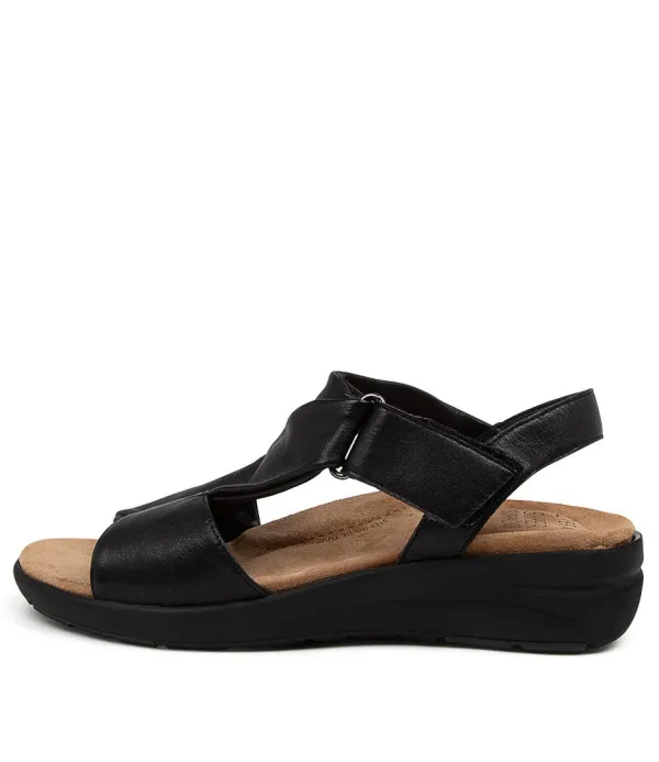 Women ZIERA Nazly Xw Black-Black Leat