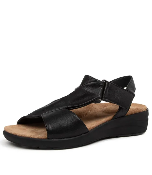 Women ZIERA Nazly Xw Black-Black Leat
