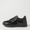 Women ARA Neapel 14 Schwarz Leather Suede Sneakers