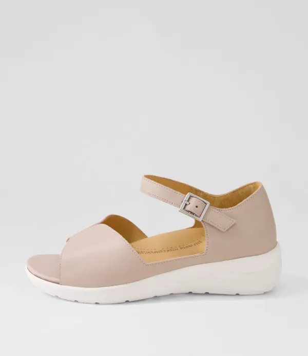 Women ZIERA Nemons Xw Seashell Leather Sandals