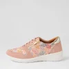 Women ZIERA Newton W Rose Pink Leopard Multi Sneakers