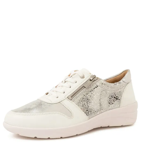 Women ZIERA Newton W White-Silver Mul