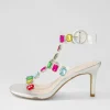 Women TOP END Niamah Silver Bright Multi Sandals