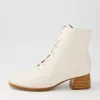 Women DJANGO & JULIETTE Nocal Creamy Leather Lace Up Boots