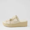 Women DJANGO & JULIETTE Oaxel Almond Leather Slides