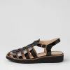 Women TOP END Oblight Black Patent Leather Flat Shoes
