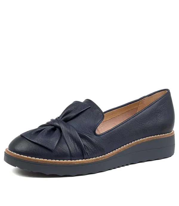 Women TOP END Oclem Navy Navy Sole Leather