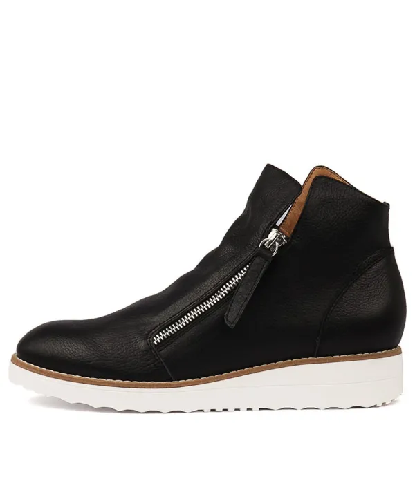 Women TOP END Ohmy Black Leather