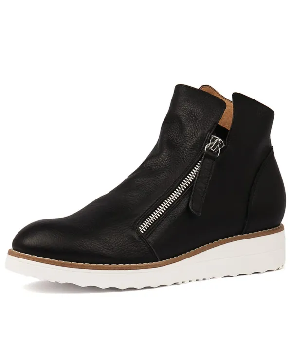 Women TOP END Ohmy Black Leather