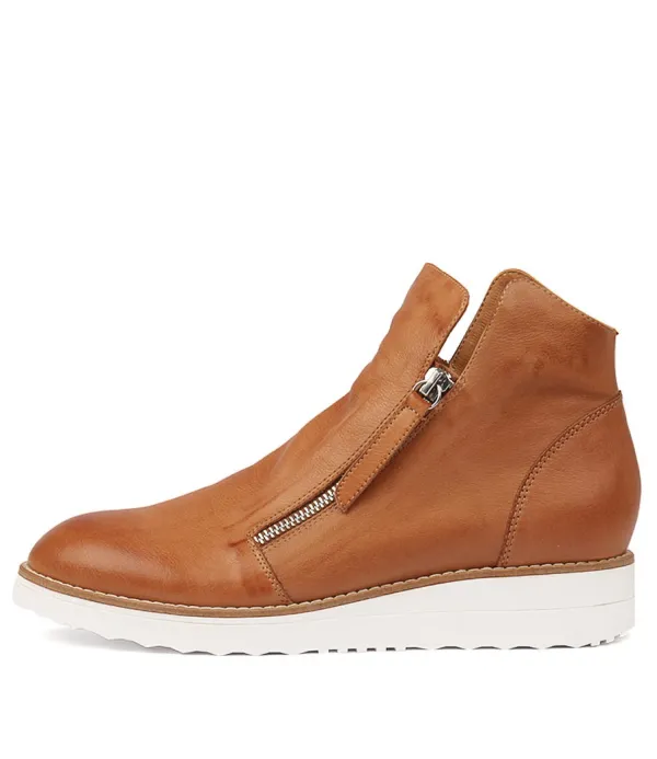 Women TOP END Ohmy Dk Tan Leather