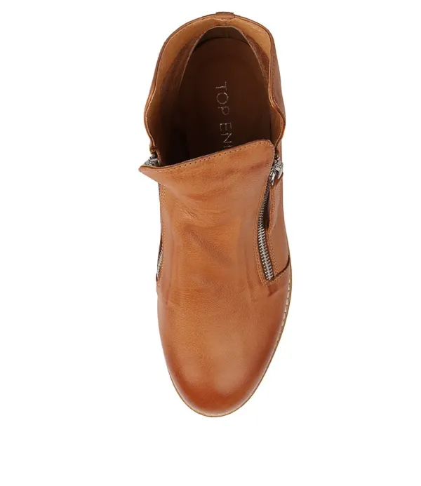 Women TOP END Ohmy Dk Tan Leather