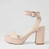Women DJANGO & JULIETTE Oita Nude Leather Sandals