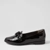 Women ZIERA Olange Xw Black Wrinkle Patent Loafers