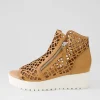 Women DJANGO & JULIETTE Olizzi Dark Tan White Leather Sandals
