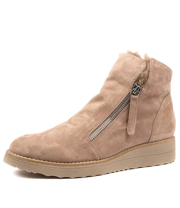 Women TOP END Opal Taupe-Taupe Suede