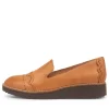 Women TOP END Orchidy Dark Tan Leather Loafers Cs