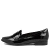 Women ZIERA Oreta Xw Black Patent Leather Loafers