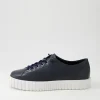 Women DJANGO & JULIETTE Ormey Navy White Leather Sneakers