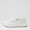 Women ARA Osaka 1 Misty Grey Silver Leather Sneakers