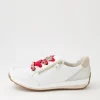 Women ARA Osaka 87 Weiss Light Gold Leather Sneakers