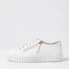 Women DJANGO & JULIETTE Osloe White Leather Sneakers