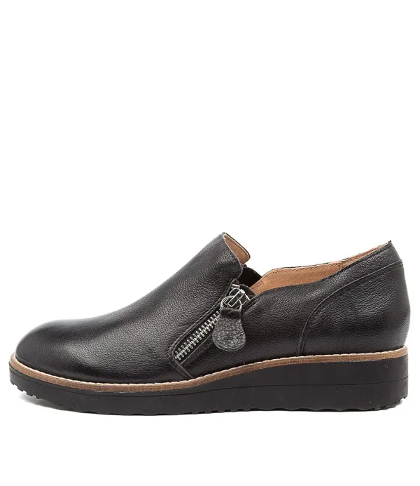 Women TOP END Otilia Black Leather