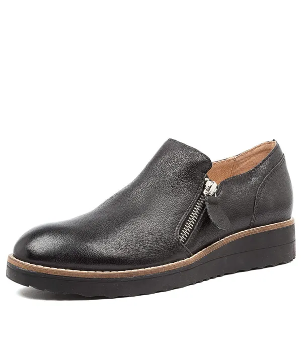 Women TOP END Otilia Black Leather