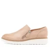 Women TOP END Otilia Cafe Leather Flat Shoes Ws