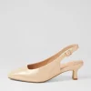Women ZIERA Oviedos Xw Gold Shimmer Leather Heels