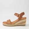 Women DJANGO & JULIETTE Pakko Tan Natural Multi Leather Espadrilles
